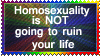 Stamp: Gays aren't ruining your life