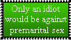 Stamp: Only an idiot-premarital sex