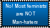 Stamp: Most feminists aren't man-haters