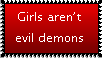 Stamp: Girls aren't evil demons