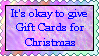 Stamp: Gift Card for Christmas