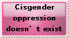 Stamp: Cis oppression by Riza-Izumi