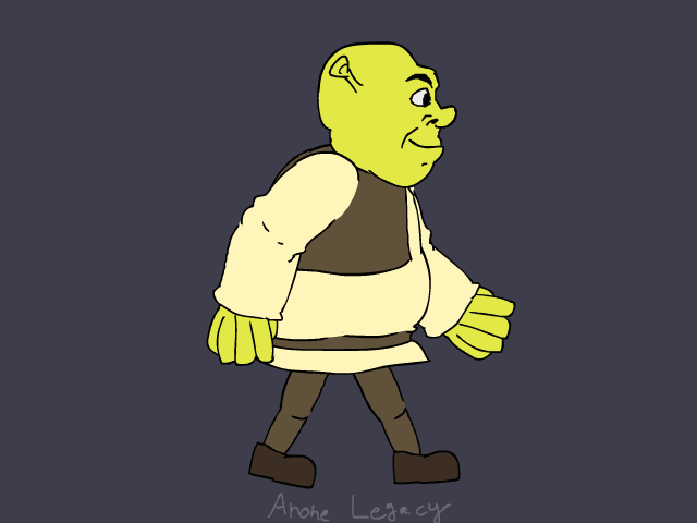Shrek Walks Gif