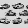 Light armored vehicles sketches