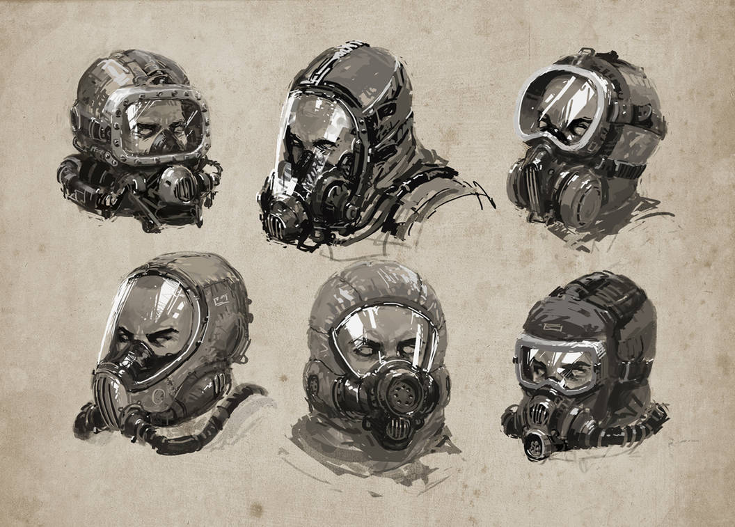 Breathing mask studies by alex-ichim