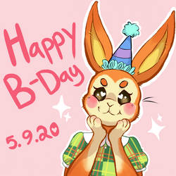 [Fanart][ACNH] Happy Birthday Bunnie!