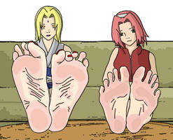 Sakura and Tsunade