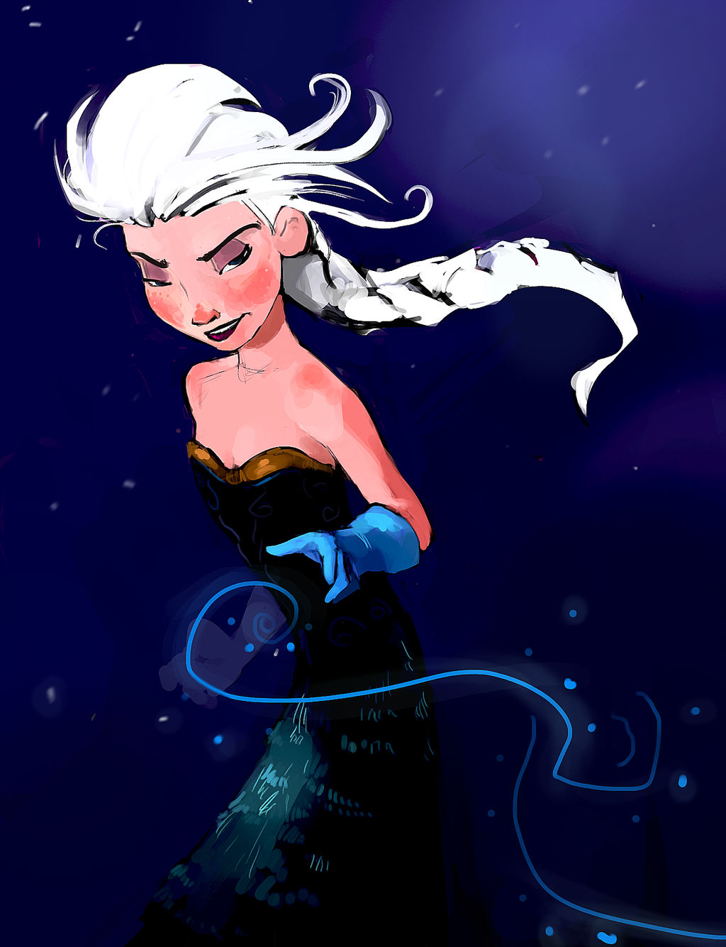 Elsa Diffuse // Flowing Elsa // by Velocrypt on DeviantArt