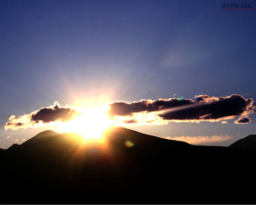 Sun Setting over the Rockies