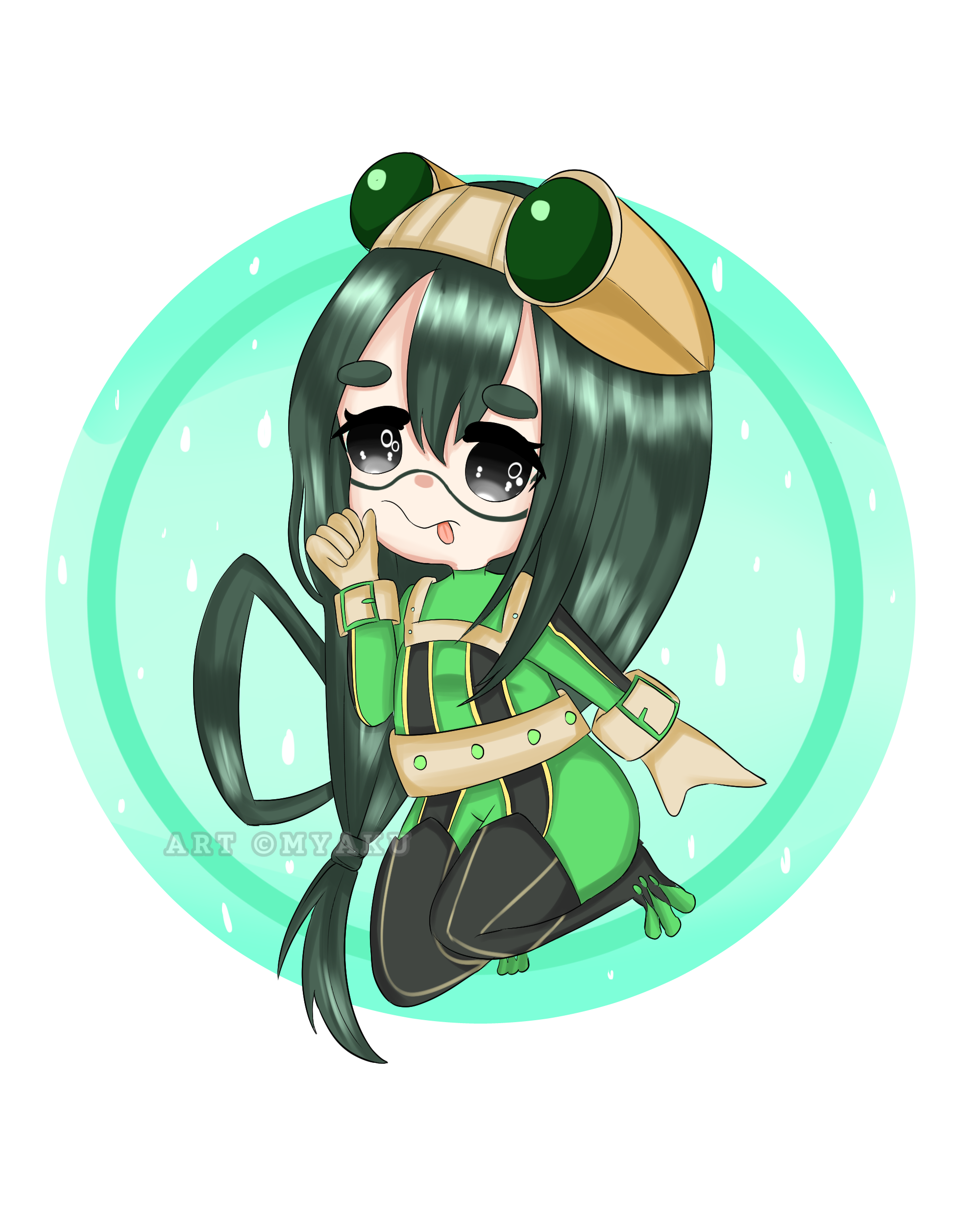 pic Froppy Fanart Chibi tsuyu asui froppy chibi png by myakumi