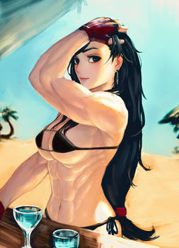 Tifa in bikini [commission]