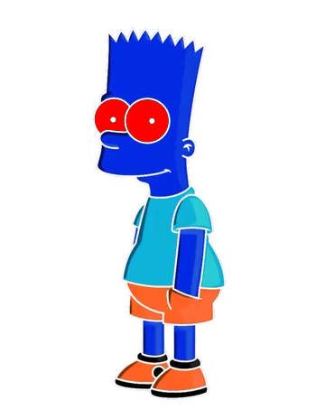 Color Inverted Bart Simpson Dark Bart Simpson by MrSebastianCrow101 on DeviantArt