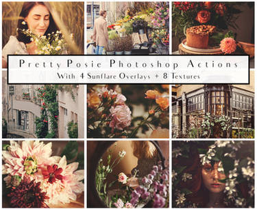 Pretty Posy Texture and Actions Set.