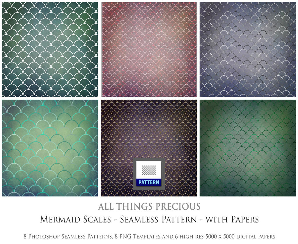 Mermaid Scale Patterns By ATPTextures On DeviantArt