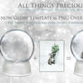 Digital Snow globe Overlay set 3
