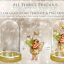 GLASS DOME PSD Template and OVERLAYS