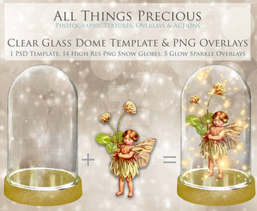 GLASS DOME PSD Template and OVERLAYS