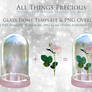 Transparent snow globe digital