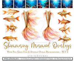 SHIMMERING MERMAID GOLD 2  By ATP Textures