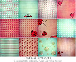 LOVE BUG Papers SET 4 Free Download