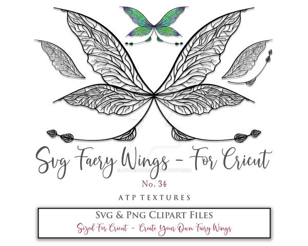 Wing Set Svg Svg Wings Set 34 by ATPTextures on DeviantArt