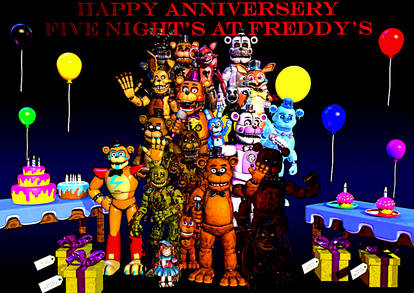 ✨PB💙 on X: yay its Freddy fnaf birthday WOOOO! #fnafanniversary