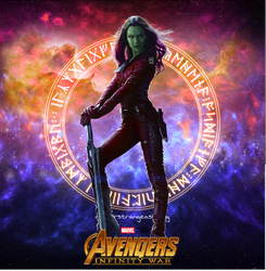 Gamora Infinity War poster