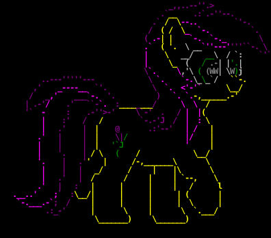 ASCII Rose by mattbas on DeviantArt