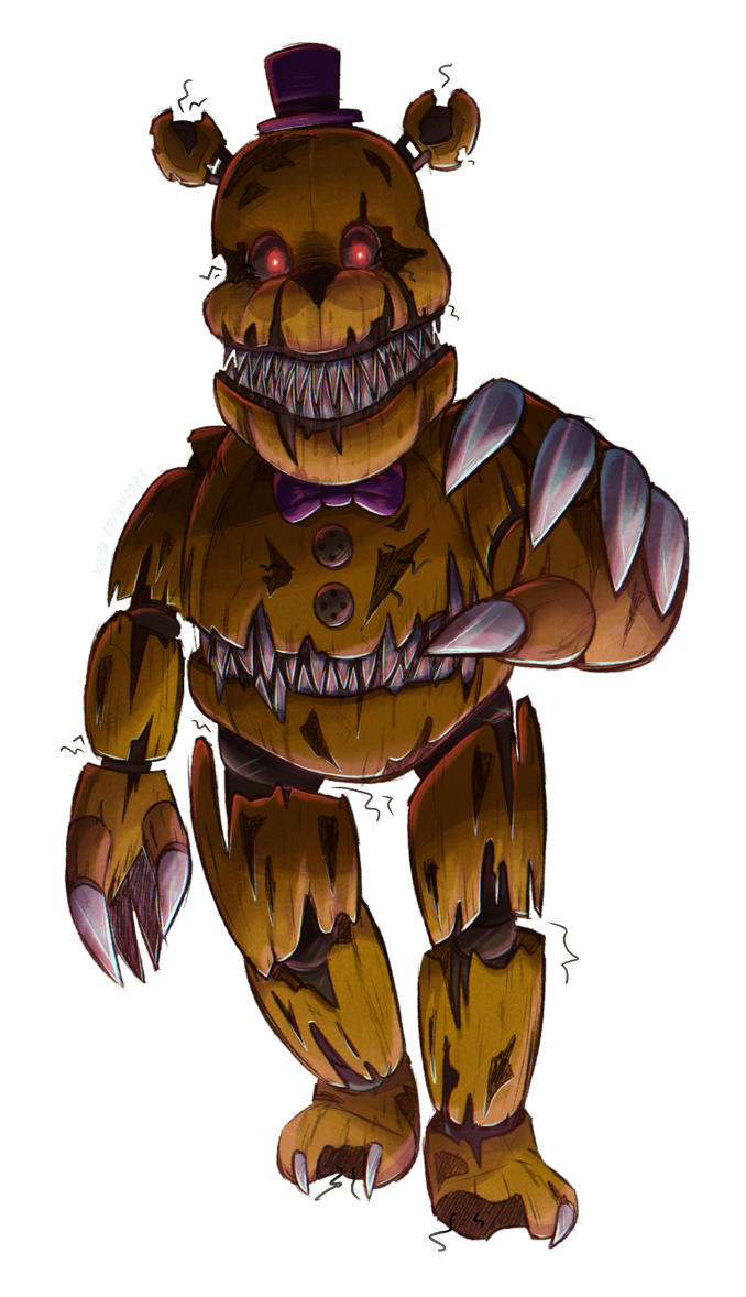 2023) . : Nightmare Fredbear : . by Kidademon on DeviantArt