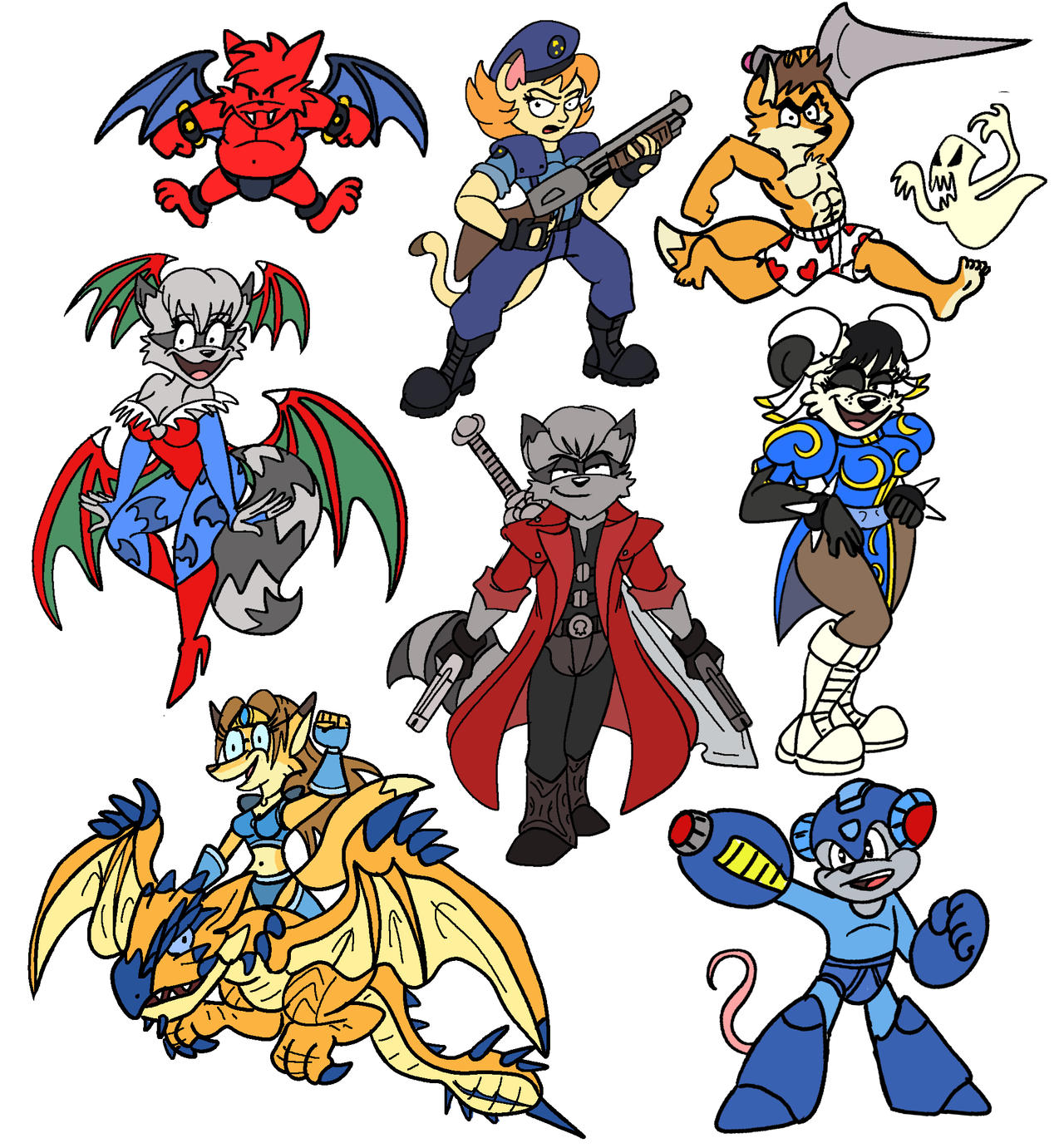 Capcom Fuzz Model Sheet by shinragod on DeviantArt