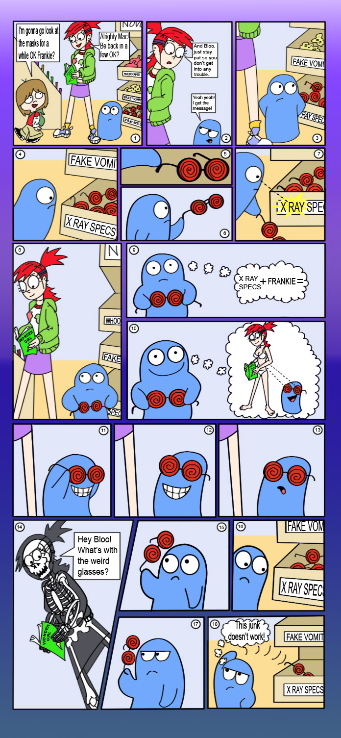 Bloo and the X Ray Specs:comic