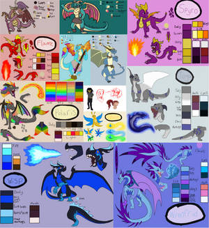 Sketch Dump 11 (MORE Spyro + some original stuff)