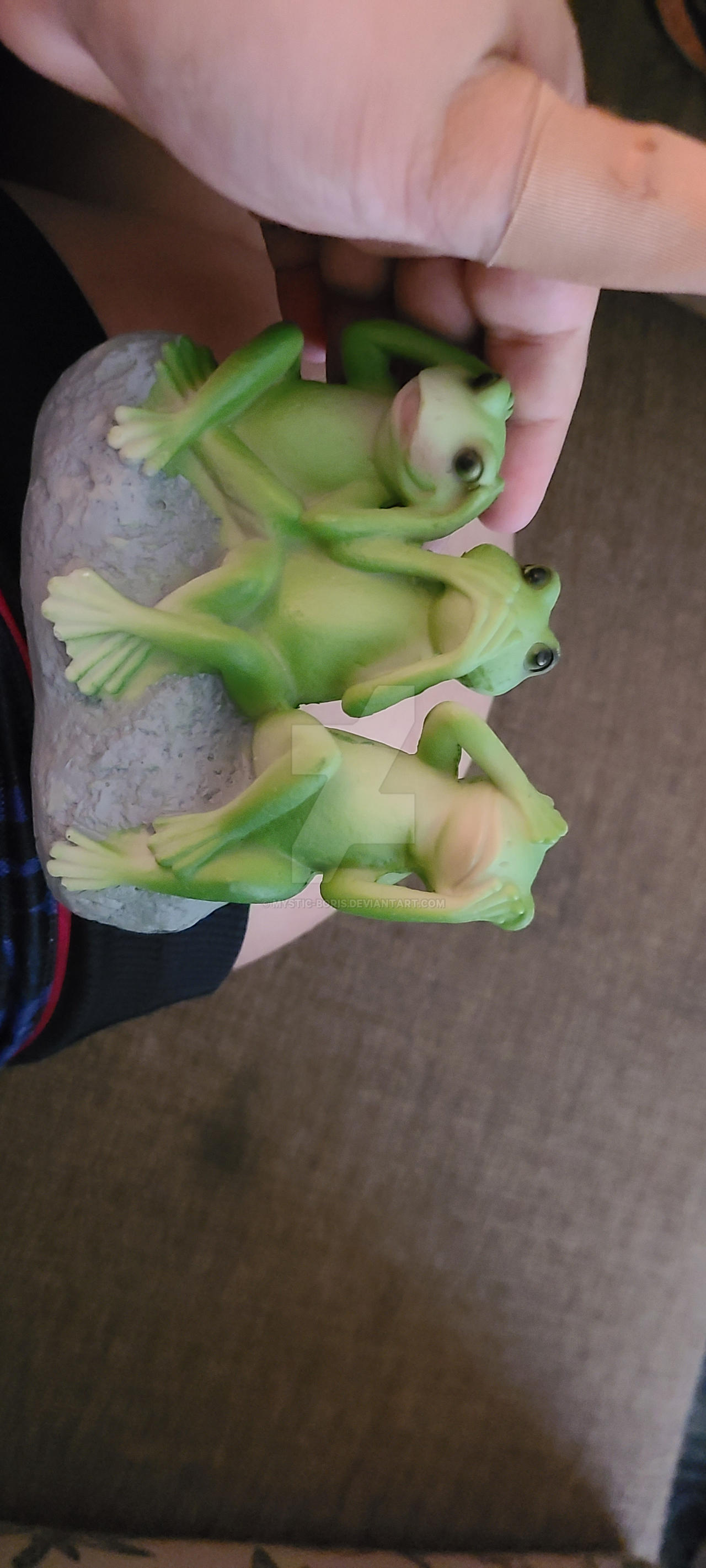 My brand new frog figurines
