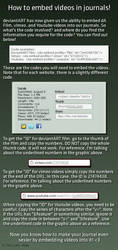 HOWTO: Embed video in journal