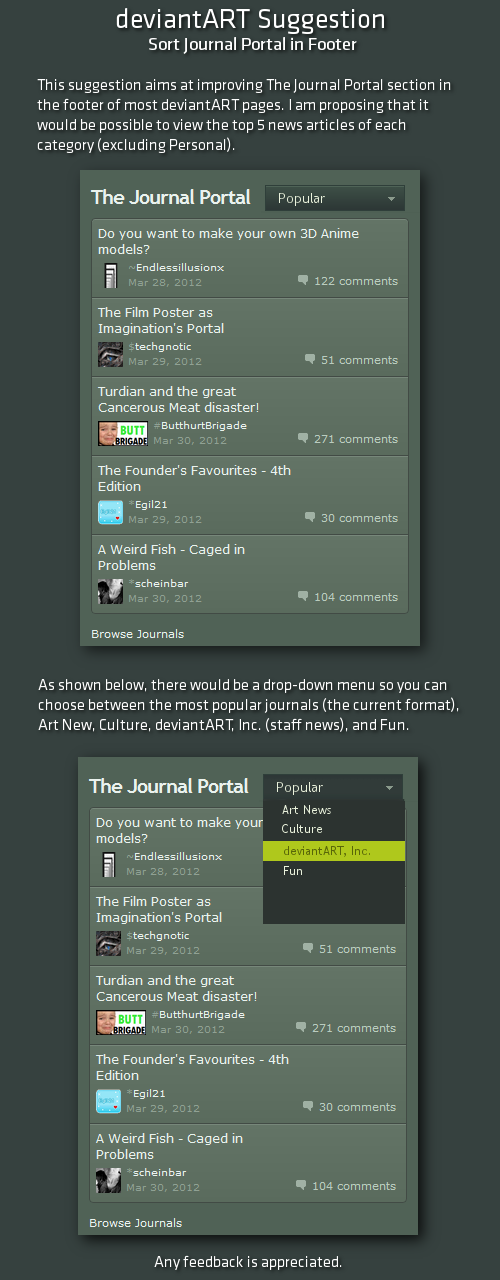 VS9: Journal Portal Footer Revamp 2.0 by bradleysays