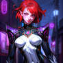 Cyberpunk Redhair Girl