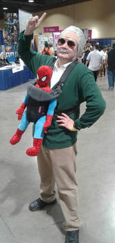 Stan Lee and Baby Spider-Man