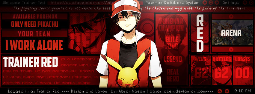 Trainer Red by AbsarNaeem on DeviantArt
