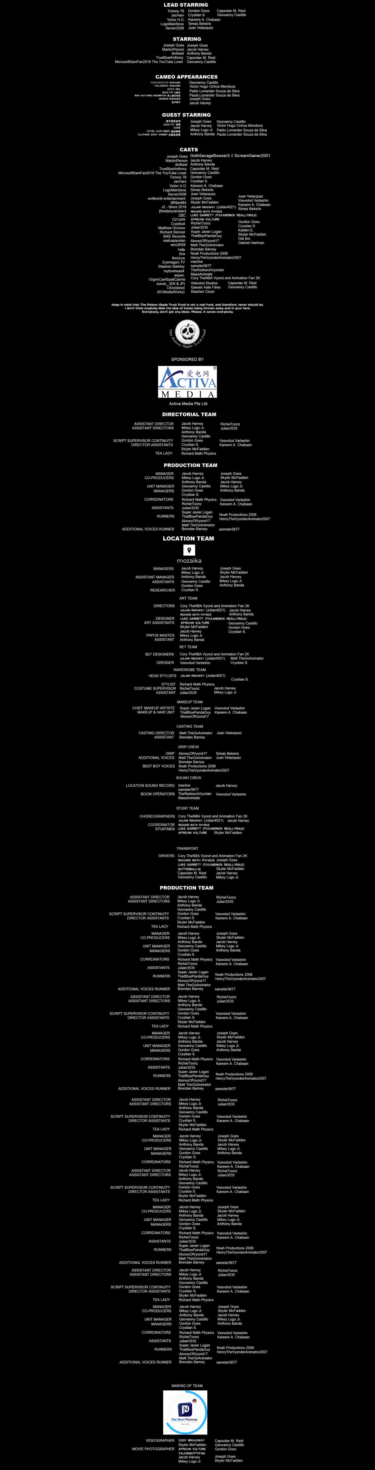 CREDITS PART 3 SG by kevenlucas11 on DeviantArt