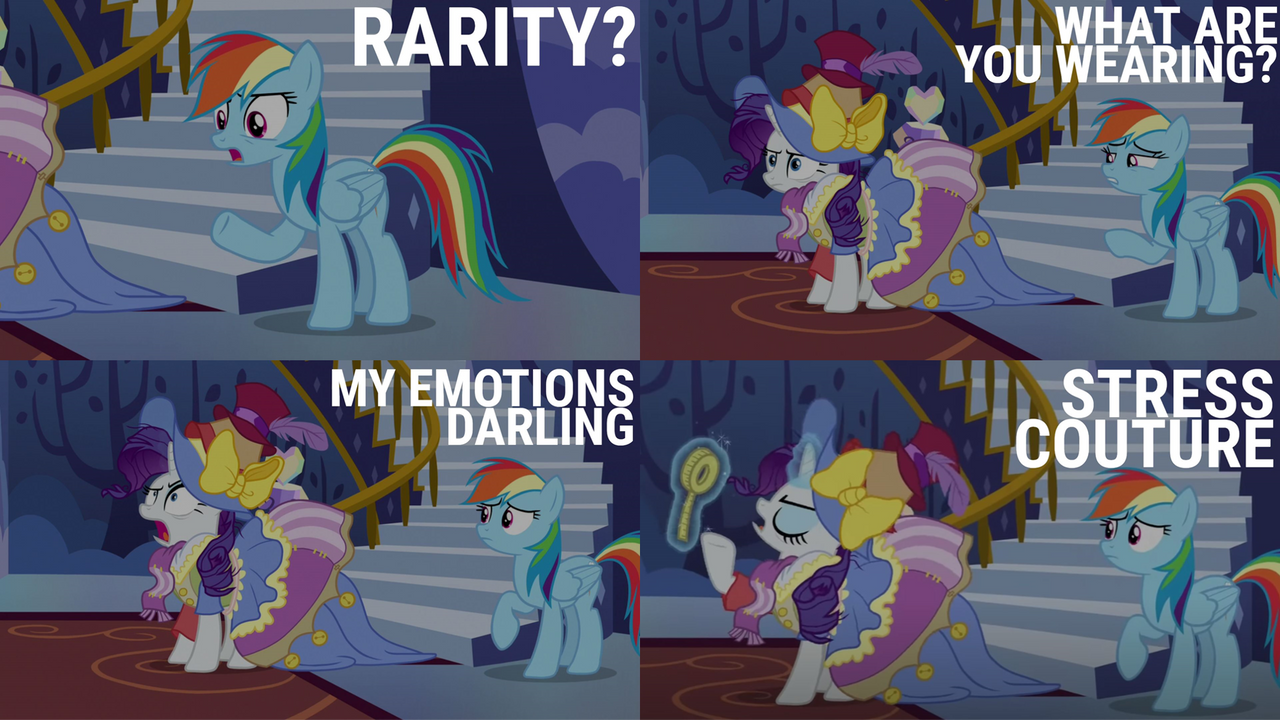 Mlp Rarity Deviantart Stressed Stress Couture by Quoterific on DeviantArt