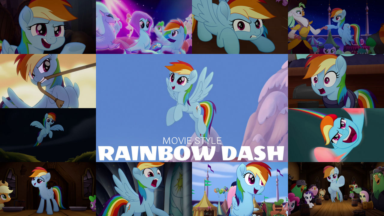 Request: Movie Rainbow Dash by Quoterific on DeviantArt