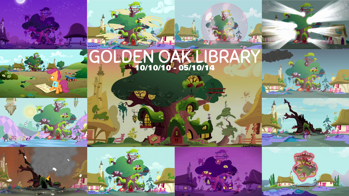 Mlp Library Golden Oak Library by Quoterific on DeviantArt