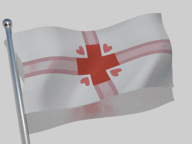 Nurse Redheart Flag
