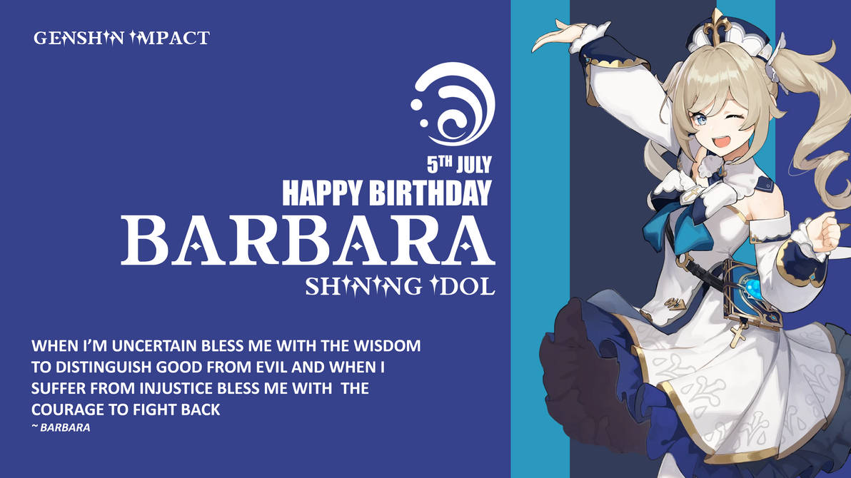 Barbara Gi GI Birthdays: Barbara by Quoterific on DeviantArt