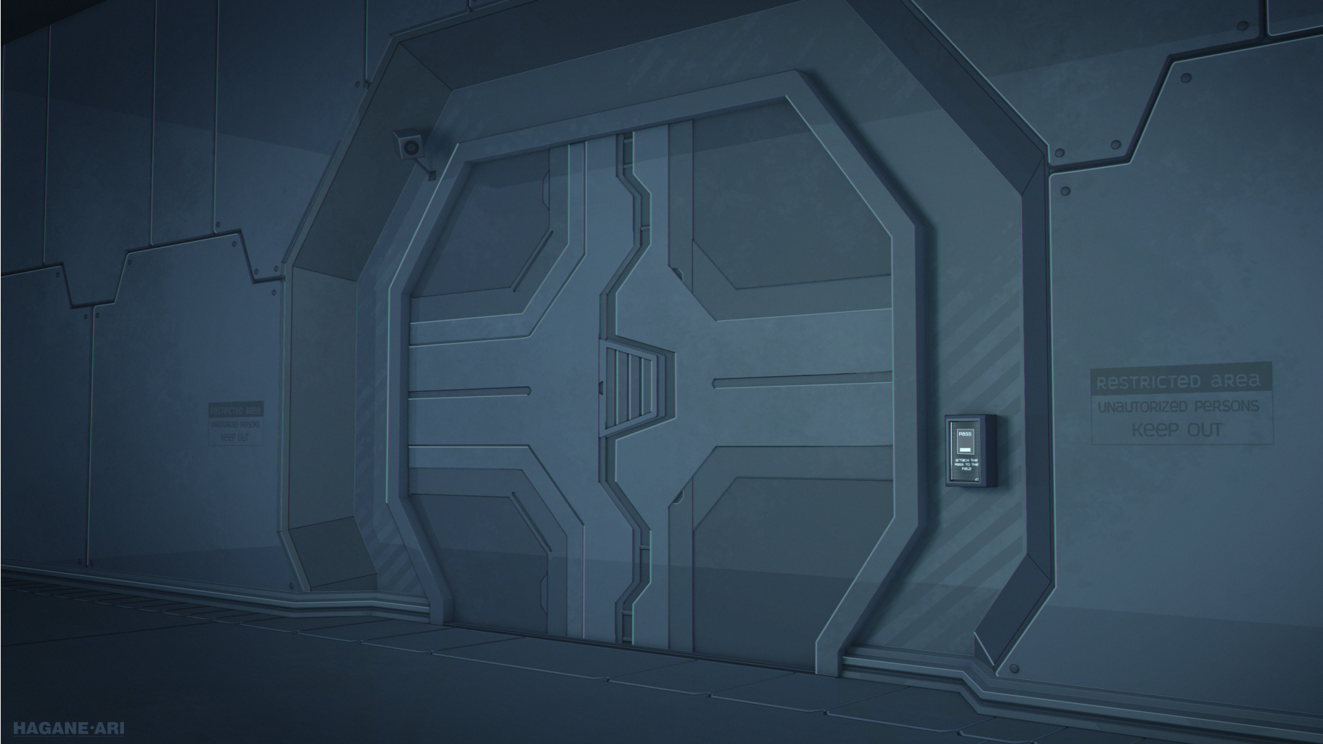 Sci-Fi Door Background