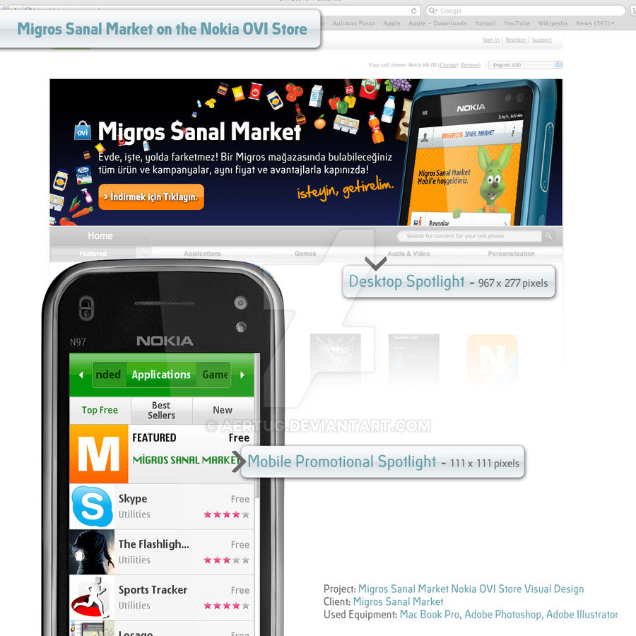 msm nokia ovi store spotlights by aertug on deviantart