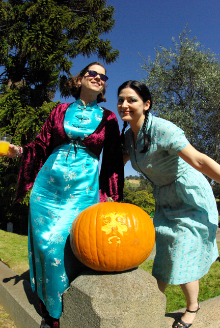 Jesus Pumpkin with Lovelies