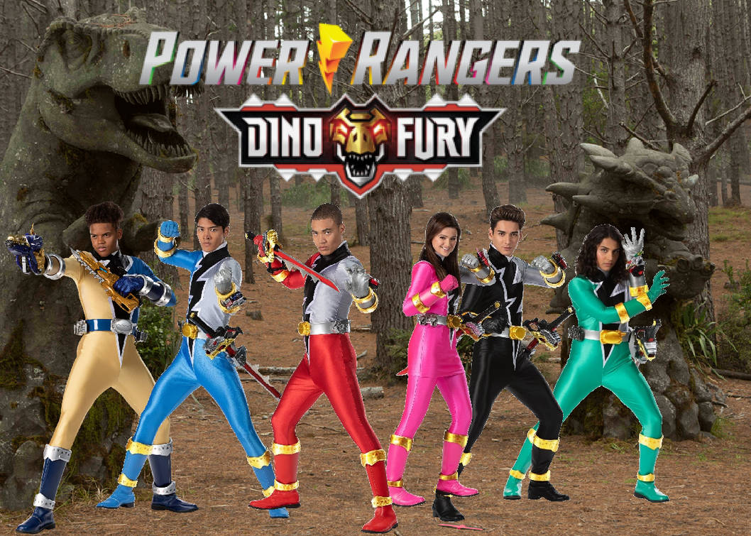 Power Rangers Dino Fury Helmetless w/Gold Ranger by ThePeoplesLima on DeviantArt