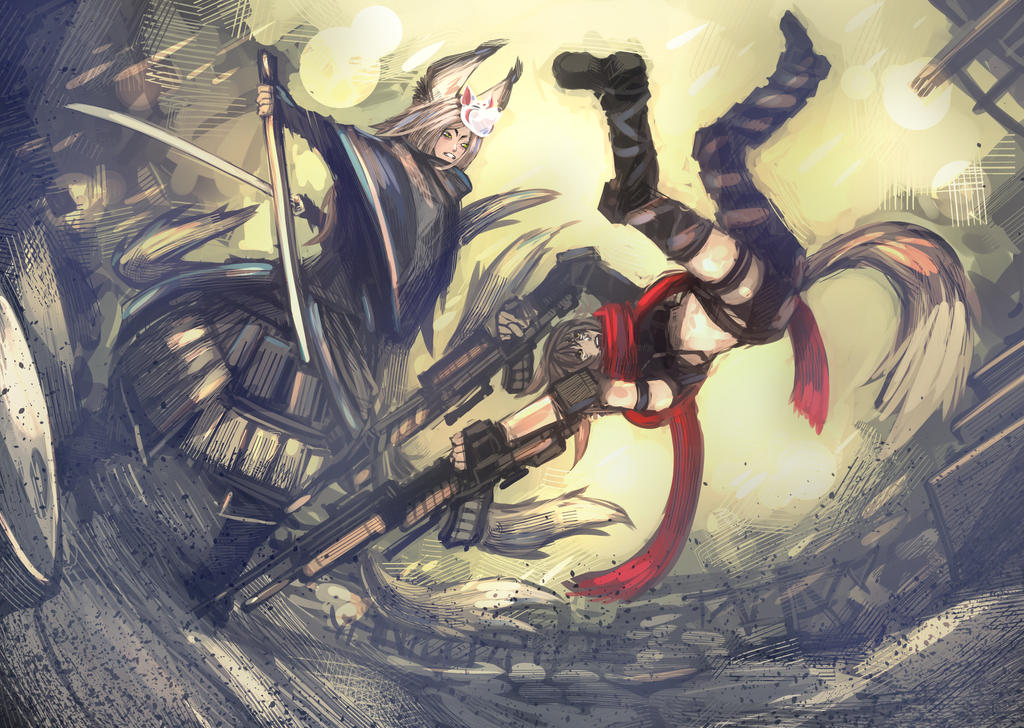 Fox War by KitsuneYin on DeviantArt