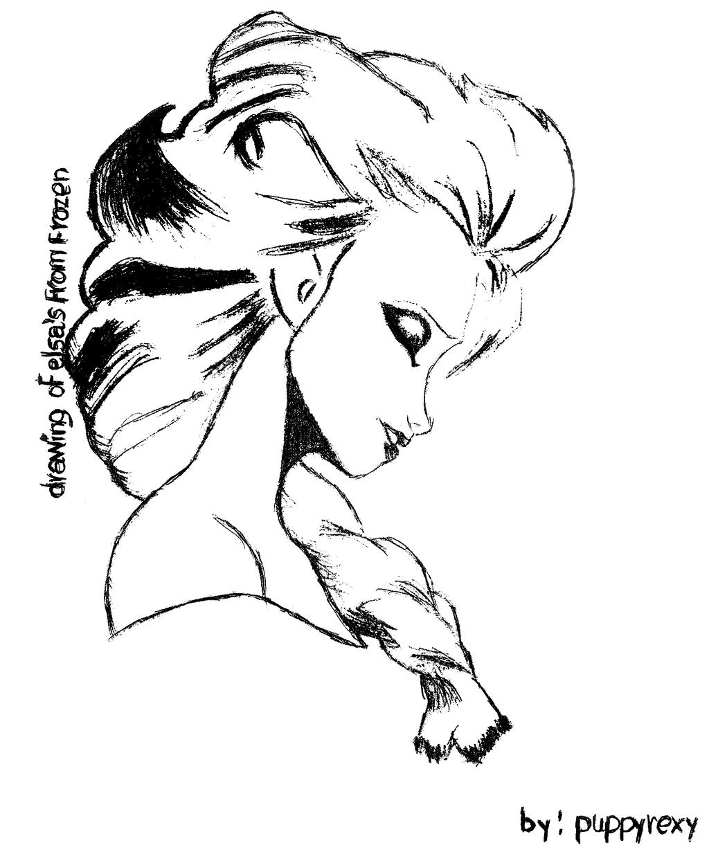 Elsa Drawing By Puppyrexy On Deviantart